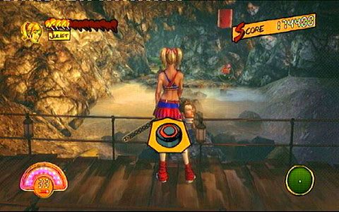 Dalsza droga zaprowadzi cię na mostek, z którego musisz skoczyć do strumienia - 3 - OBannon Farm - kombajn | Opis przejścia Lollipop Chainsaw - Lollipop Chainsaw - poradnik do gry