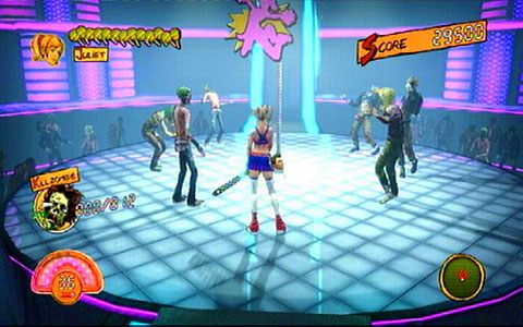 Chwilę później trafisz na scenę z rurą - 4 - Fulci Fun Center - walka z Josey | Opis przejścia Lollipop Chainsaw - Lollipop Chainsaw - poradnik do gry