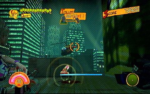 Chwilę później nadleci helikopter, który musisz jak najszybciej zestrzelić, bo inaczej Juliet zginie - 4 - Fulci Fun Center - walka z Josey | Opis przejścia Lollipop Chainsaw - Lollipop Chainsaw - poradnik do gry