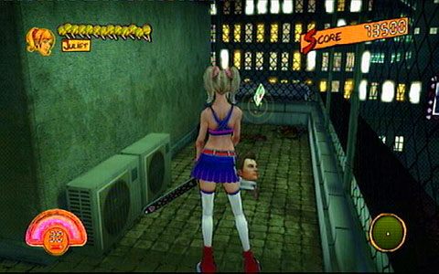 Po zakończeniu starcia zrób zakupy, zbierz Nick Ticket leżący na prawo od windy, a następnie skorzystaj z następnego automatu - 4 - Fulci Fun Center - walka z Josey | Opis przejścia Lollipop Chainsaw - Lollipop Chainsaw - poradnik do gry