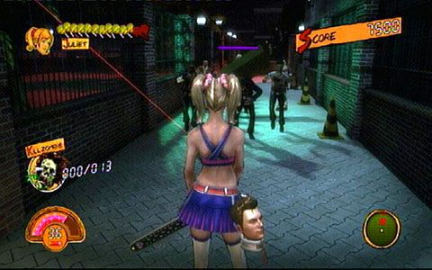 Kawałek dalej ponownie zaatakują cie zombiaki - 5 - Cathedral - zombie na budowie | Opis przejścia Lollipop Chainsaw - Lollipop Chainsaw - poradnik do gry