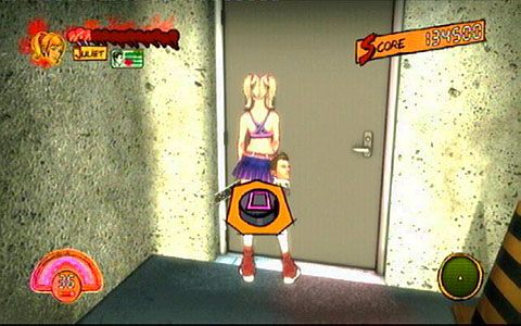 Przebij się przez wrota, a następnie pokonaj grupkę zombiaków - 5 - Cathedral - zombie na budowie | Opis przejścia Lollipop Chainsaw - Lollipop Chainsaw - poradnik do gry