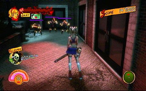 Za nim czeka cie starcie z trzema policjantami - 5 - Cathedral - zombie na budowie | Opis przejścia Lollipop Chainsaw - Lollipop Chainsaw - poradnik do gry