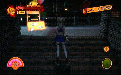 Zrób szybkie zakupy, a następnie biegnij cały czas przed siebie, przebijając się przez kolejne blokady - 5 - Cathedral - zombie na budowie | Opis przejścia Lollipop Chainsaw - Lollipop Chainsaw - poradnik do gry