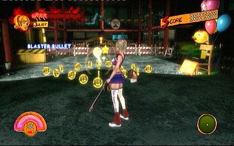 Po zakończeniu starcia odblokuje się kolejne przejście, za którym znajdziesz lizaka, medale oraz sklep - 5 - Cathedral - zombie na budowie | Opis przejścia Lollipop Chainsaw - Lollipop Chainsaw - poradnik do gry