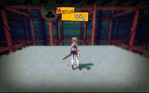 Jej maksymalne obciążenie to 1000 kilogramów, wiec nie możesz pozwolić by masa ta została przekroczona - 5 - Cathedral - zombie na budowie | Opis przejścia Lollipop Chainsaw - Lollipop Chainsaw - poradnik do gry