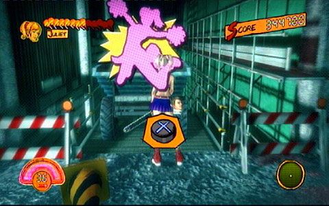 Kawałek dalej natkniesz się na kolejnych zombie - 5 - Cathedral - walka z Lewis Legend | Opis przejścia Lollipop Chainsaw - Lollipop Chainsaw - poradnik do gry