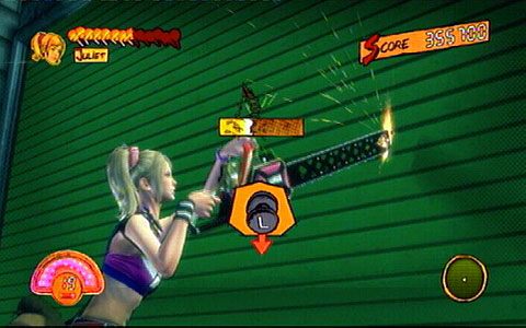 Gdy zakończysz starcie, przebij się przez umieszczoną niedaleko zieloną bramę - 5 - Cathedral - walka z Lewis Legend | Opis przejścia Lollipop Chainsaw - Lollipop Chainsaw - poradnik do gry