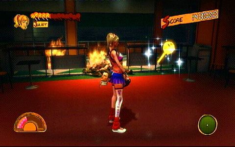 Znajdziesz go w rogu stołówki, w której stoi wybuchowy tort urodzinowy - Etap I - High School | Lollipop Wrappers | Lollipop Chainsaw - Lollipop Chainsaw - poradnik do gry