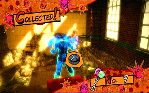 Lizak ukryty jest za pierwszym bezgłowym ciałem, do którego będziesz musiał przyczepić głowę Nicka - Etap I - High School | Lollipop Wrappers | Lollipop Chainsaw - Lollipop Chainsaw - poradnik do gry