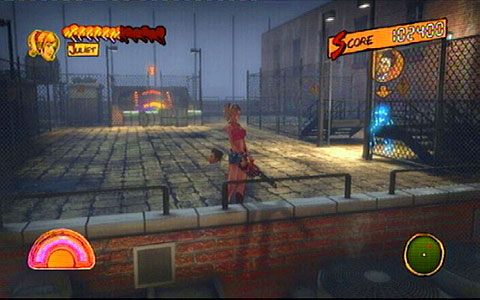 Na dachu jednego z budynków czeka cię walka z kilkoma sportowcami - Etap 2 - Stadium | Lollipop Wrappers | Lollipop Chainsaw - Lollipop Chainsaw - poradnik do gry