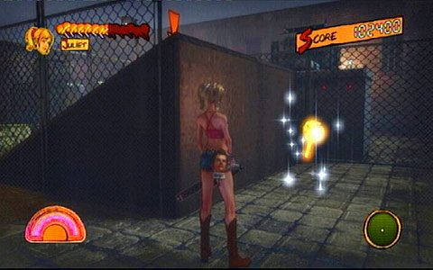 Zanim z niego skorzystasz, obejdź stojąca niedaleko wyskocznie i podnieś leżącego z nią złotego lizaka - Etap 2 - Stadium | Lollipop Wrappers | Lollipop Chainsaw - Lollipop Chainsaw - poradnik do gry