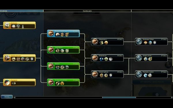 Drzewo technologiczne jest odkryte w całości do Epoki przemysłowej włącznie - Imperia Zadymionych Niebios | Scenariusze w Civilization V Bogowie i Królowie - Sid Meiers Civilization V: Bogowie i Królowie - poradnik do gry