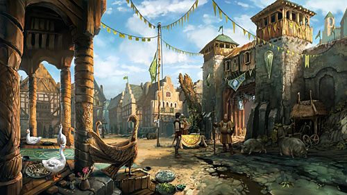 Idź do zamkowej bramy - Poradnik do gry - The Oak Leaf Challenge | The Dark Eye Chains of Satinav - The Dark Eye: Chains of Satinav - poradnik do gry