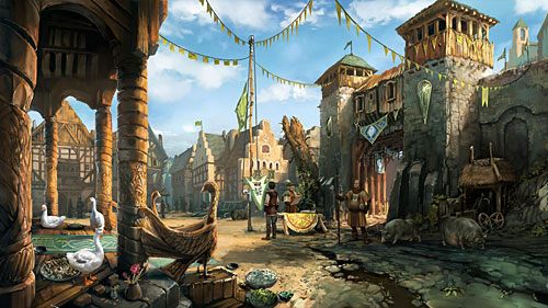 Pokaż szambelanowi odznaki (4 Oak Leaves (copper)) wybierając w czasie rozmowy opcję (Four oak leaves) - Poradnik do gry - The Oak Leaf Challenge | The Dark Eye Chains of Satinav - The Dark Eye: Chains of Satinav - poradnik do gry