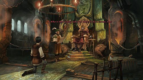 Geron stanie przed obliczem króla - Crows! | The Dark Eye Chains of Satinav - The Dark Eye: Chains of Satinav - poradnik do gry