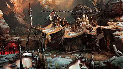 Porozmawiaj z Nuri wyczerpując wszystkie tematy, a dowiesz się na co czekają orkowie - In the Camp of the Zholochai! | The Dark Eye Chains of Satinav - The Dark Eye: Chains of Satinav - poradnik do gry