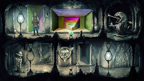 Galeria składa się z dwóch pięter - Three Impossible Tasks | The Dark Eye Chains of Satinav - The Dark Eye: Chains of Satinav - poradnik do gry