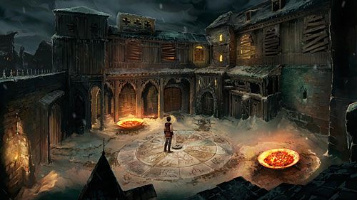 Pokaż odźwiernemu (Academy Guard) stojącemu przed bramą akademii pismo wybierając w rozmowie opcję (Royal Charter) i wejdź do środka - Academy of Magic | The Dark Eye Chains of Satinav - The Dark Eye: Chains of Satinav - poradnik do gry