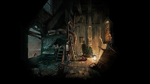 W korytarzu rozwieszona jest kotara (Doublet of the Guard) - Academy of Magic | The Dark Eye Chains of Satinav - The Dark Eye: Chains of Satinav - poradnik do gry