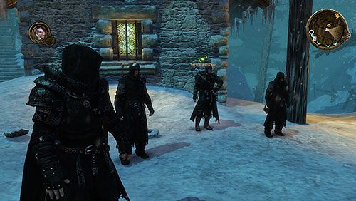 Jeśli skończyłeś już zbieranie łupów rozsianych po Czarnym Zamku, idź do punktu 3 i porozmawiaj z rekrutami, aby kontynuować zadanie główne Na tę noc i na wszystkie pozostałe, po czym opuść zamek i udaj się do Icemarku za pomocą mapy świata - Na tę noc i wszystkie pozostałe (ZG) | Rozdział 1 - Mors Westford | Gra o tron - Gra o tron - poradnik do gry