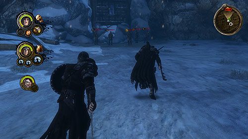 Od razu po wyjściu na plac zostaniesz zaatakowany przez kilku dzikich, ale oni nie będą stanowili większego problemu, Schody zaczną się, kiedy podejdziesz bliżej dużej grupki dzikich próbujących otworzyć wrota Icemarku - Na tę noc i wszystkie pozostałe (ZG) | Rozdział 1 - Mors Westford | Gra o tron - Gra o tron - poradnik do gry