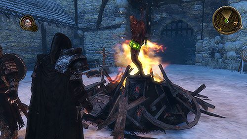 Pierwszy zwiadowca z grupy Cregana płonie na stosie - Ich warta dobiega końca (ZP) | Rozdział 1 - Mors Westford | Gra o tron - Gra o tron - poradnik do gry