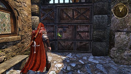 Aby kontynuować pościg biegnij do bramy w następnej przecznicy - Królewskie Psy (ZG) - Czerwona Twierdza, Królewska Przystań | Rozdział 6 - Alester Sarwyck - Gra o tron - poradnik do gry