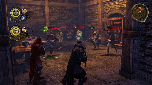 W końcu dotrzesz do ostatniego pomieszczenia, w którym czeka na Ciebie Godric/Kwoka ze swoimi ludźmi - Królewskie Psy (ZG) - Kurnik, Czerwona Twierdza | Rozdział 6 - Alester Sarwyck - Gra o tron - poradnik do gry