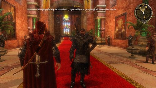 Razem z Valarrem zdaj raport królowej z wydarzeń, które miały miejsce podczas misji - Królewskie Psy (ZG) - Kurnik, Czerwona Twierdza | Rozdział 6 - Alester Sarwyck - Gra o tron - poradnik do gry