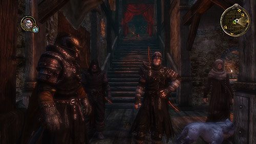 Po wyjściu z pokoju zdrajców, spotkasz dwóch strażników przysłanych przez uratowanego Lothora - Bezpański pies (ZG) - Tunele Moles Town | Rozdział 7 - Mors Westford - Gra o tron - poradnik do gry