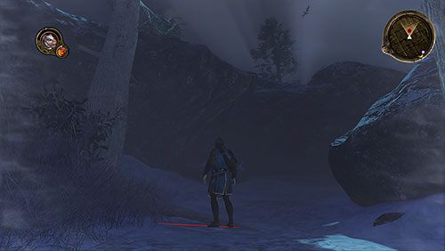 Ten wartownik bardzo szczęśliwym zbiegiem okoliczności jest idiotą i zamiast pilnować obozu, wpatruje się w pobliskie drzewo i liczy sęki - Bezpański pies (ZG) - Dar, Chata Westfordów | Rozdział 7 - Mors Westford - Gra o tron - poradnik do gry