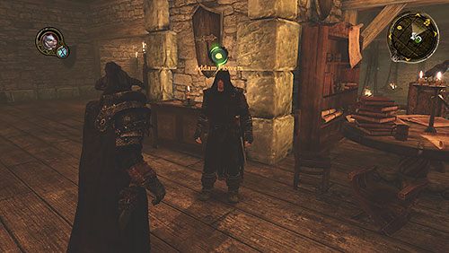 Tuż obok Mormonta znajdziesz Adama Flowersa, człowieka, którzy zleci Ci śledztwo w sprawie zdrajców na Czarnym Zamku - Czarny ogar (ZP) | Rozdział 7 - Mors Westford | Gra o tron - Gra o tron - poradnik do gry