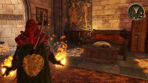 Klucz Dziewicy zawieszony jest przy łóżku w kolejnej sypialni, dalej na zachód - Nowa nadzieja (ZG) - Królewska Przystań, Zamek Riverspring | Rozdział 8 - Alester Sarwyck - Gra o tron - poradnik do gry