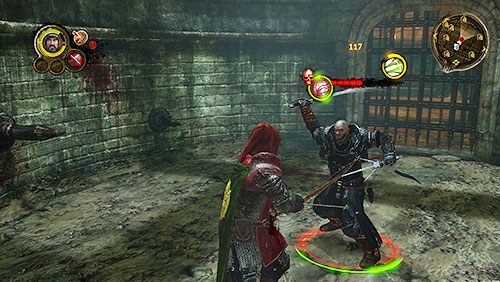 Przed walką z Luciferem, ostatnim przeciwnikiem, dowiesz się ord Ruperta, że tłum stawia przeciwko Tobie 4:1 a Ossifer podwoił maksymalną stawkę zakładów - Krew i piach (ZP) | Rozdział 8 - Alester Sarwyck | Gra o tron - Gra o tron - poradnik do gry