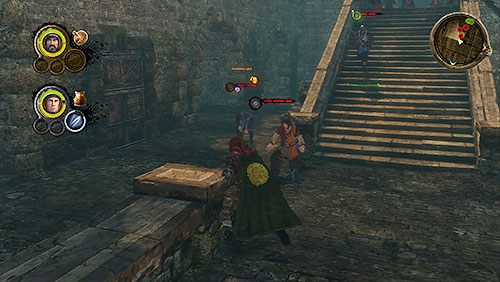 Kolejna grupka ochroniarzy zaskoczy Cię, gdy będziesz na szczycie mostu - Obrączki i łańcuchy (ZP) | Rozdział 8 - Alester Sarwyck | Gra o tron - Gra o tron - poradnik do gry