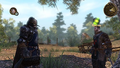 Następnie porozmawiaj z Endrew - Obietnica (ZG) - Chata Westfordów, Obóz, Leśna Warownia | Rozdział 9 - Mors Westford - Gra o tron - poradnik do gry