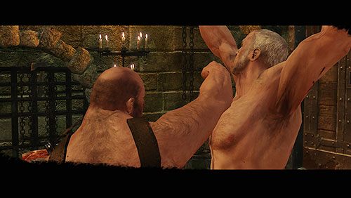 Zakładając, że będziesz szydził z katów i nic nie wyjawisz, pierwszego dnia przesłuchań Mors skończy ze złamanym nosem - Obietnica (ZG) - Lochy Leśnej Warowni | Rozdział 9 - Mors Westford | Gra o tron - Gra o tron - poradnik do gry