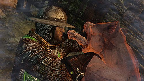 Idź za zapachem Morsa i zagryź pierwszego strażnika, stojącego tyłem do Ciebie w północnym korytarzu - Obietnica (ZG) - Lochy Leśnej Warowni | Rozdział 9 - Mors Westford | Gra o tron - Gra o tron - poradnik do gry