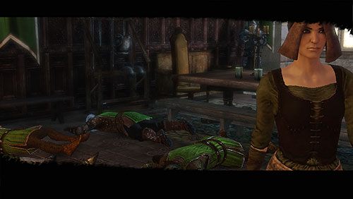 Przekaż fiolkę Shorei, a ta szybko rozprawi się ze strażnikami, podając im zatrute piwo - Rozstaje (ZG) - Leśna Warownia | Rozdział 10 - Alester Sarwyck | Gra o tron - Gra o tron - poradnik do gry