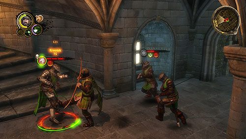 Na schodach prowadzących do lochu spotkasz trzech strażników - Rozstaje (ZG) - Leśna Warownia | Rozdział 10 - Alester Sarwyck | Gra o tron - Gra o tron - poradnik do gry