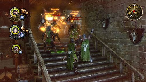 Na półpiętrze trafisz na nieco większy opór - Rozstaje (ZG) - Lochy Leśnej Warowni | Rozdział 10 - Alester Sarwyck - Gra o tron - poradnik do gry