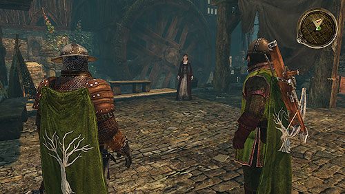 Po rozmowie z Harwynem spotkaj się siostrą Alestera, która czeka obok młyna wodnego, przy wejściu do Bożego Gaju - Punkt zwrotny (ZG) | Rozdział 11 - Mors i Alester | Gra o tron - Gra o tron - poradnik do gry