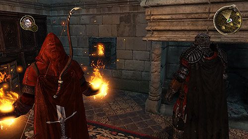 Opcjonalnie, możesz również odnaleźć tajne przejście obok kominka korzystając z widzenia Rhllora - Okowy (ZG) - Riverspring, Leśna Warownia | Rozdział 13 - Mors i Alester - Gra o tron - poradnik do gry