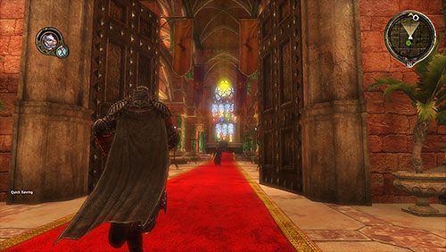 Tym razem Valarr ubrany jest w średnią zbroję, więc poza bronią z valeriańskiej stali przygotuj również broń zadającą obrażenia kłujące - Światło i cień (ZG) - Warownia Maegora, Czerwona Twierdza | Rozdział 14 - Mors i Alester - Gra o tron - poradnik do gry