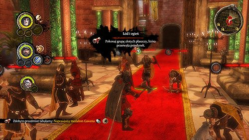 Kiedy zdrowie przeciwnika spadnie do połowy, do sali tronowej wtargną Złote Płaszcze - Rozdział 16 - Mors lub Alester - Ogień i lód (ZG) | Rozdział 15 i 16 - Stara blizna / Mors lub Alester - Gra o tron - poradnik do gry