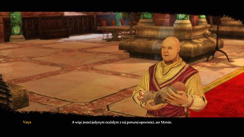 Po walce, Varys wniesie do sali tronowej niemowlę Jeyny - Rozdział 16 - Mors lub Alester - Ogień i lód (ZG) | Rozdział 15 i 16 - Stara blizna / Mors lub Alester - Gra o tron - poradnik do gry