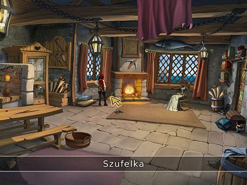 Weź pozostawioną na lewo od kominka szufelkę - Domowe obowiązki - 1 - Wieści z daleka - Kapitan Morgane i legenda Złotego Żółwia - poradnik do gry