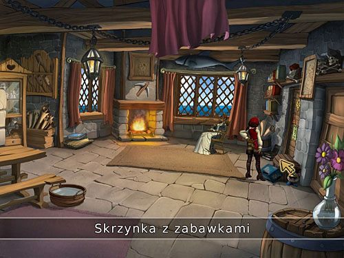Zanim opuścisz dom, podejdź do skrzyni z zabawkami Morgane (po prawej) - Czas zabawy! - 1 - Wieści z daleka - Kapitan Morgane i legenda Złotego Żółwia - poradnik do gry