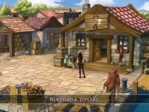 Na nabrzeżu zwróć uwagę na dwóch nieznajomych pod karczmą - Nowi członkowie załogi - Carlo - 2 - W roli kapitana - Kapitan Morgane i legenda Złotego Żółwia - poradnik do gry